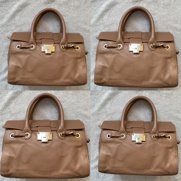 PRELOVED AUTHENTIC JIMMY CHOO LEATHER TWOWAY BAG - Picture 3 of 16